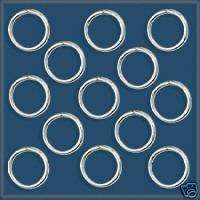 100 Sterling Silver 925 Soldered Closed Jump Ring 7mm  
