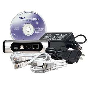NETDISK USB 2.0 RJ 45 NAS NDAS IDE HARD DRIVE ENCLOSURE  