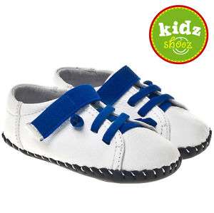 Boys Infant Toddler Leather Soft Sole Baby Shoes White  