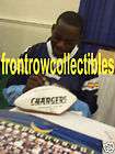 Chris Chambers Signed Chargers Logo Football Ball PROOF