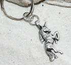 unicorn horse faerie pewter keychain key chain ring fob expedited