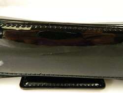 LOUIS VUITTON SOBE CLUTCH GOLD BLACK PATENT LEATHER WOW!  