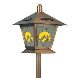Iowa Hawkeyes NCAA Stained Glass Solar Lantern (20):  