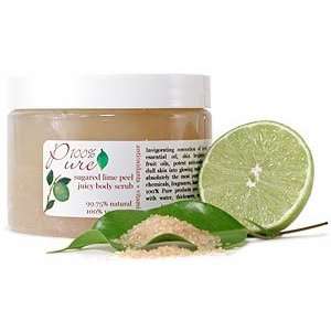  100% Pure Juicy Lime Sugared Body Scrub   12 oz. Beauty