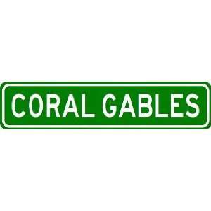 CORAL GABLES City Limit Sign   High Quality Aluminum