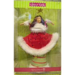   Glitter Girls Angel Red Christmas Ornament Tree Topper: Home & Kitchen