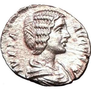  JULIA DOMNA 196AD RARE Silver Ancient Authentic Roman Coin 