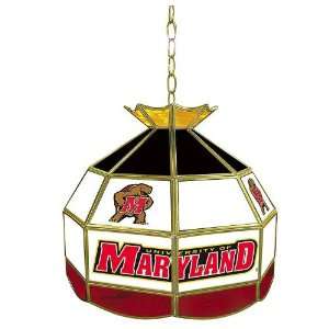   Maryland University Stained Glass Tiffany Lamp   16 Inch Electronics