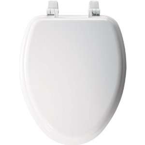  Church 1400TTC 000 Elongated Wood Toilet Seat with Cover 