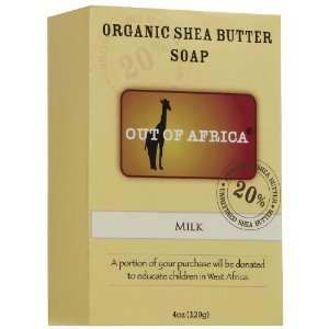    Out Of Africa   Milk Shea Butter Bar Soap, 4 oz bar soap: Beauty