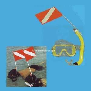  Snorkelers Snorkel Attached Dive Flag: Sports & Outdoors
