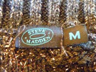   MADDEN Bolero Shrug 3/4 Sleeve Cropped Cardigan Sz M Metallic  