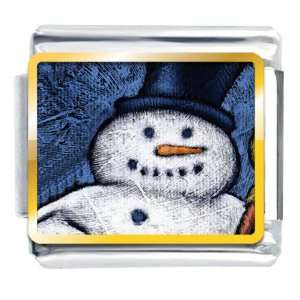   Snowman Smile Christmas Italian Charms Bracelet Link Pugster Jewelry