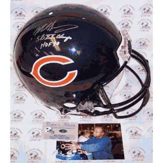  Signed Mike Singletary Helmet   Authentic Sports 