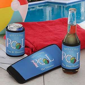  Swimming Pool Personalized Personalized Can Cooler 