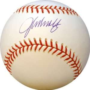  John Smoltz Autographed Baseball: Sports & Outdoors