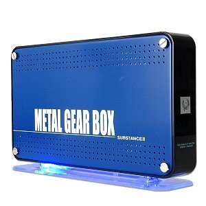  Metal Gear Box 3.5 In USB 2.0/FW HDD Case w/LED (Blue 