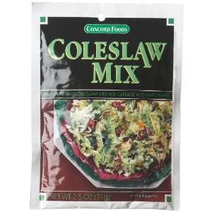 Concord Cole Slaw Mix, 2.5 Ounce Pouches (Pack of 18 ) [Grocery 