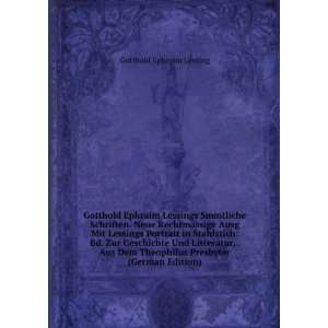   (German Edition) (9785876719805) Gotthold Ephraim Lessing Books