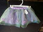 New Claires Girls Purple Green 3 layer Tutu Satin Bow 