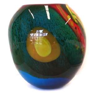  Hand Blown Murano Art Glass Vase A02 