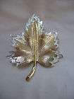 Sarah Coventry Gold Silvertone Maple Leaf