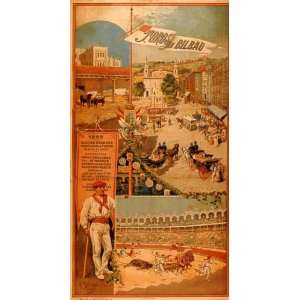 com BILBAO DE TOROS 1899 BULLFIGHT SPORT EUROPE TRAVEL TOURISM SPAIN 