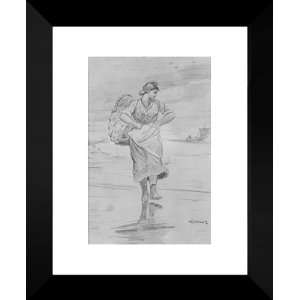  A Fisher Girl on Beach (Sketch for illustration of The 