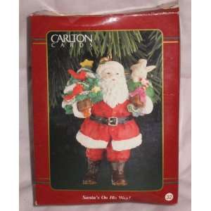   Santas On His Way Carlton Cards Collectible Ornament: Home & Kitchen