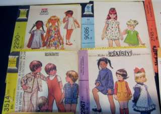 Sewing Patterns 12 Vintage McCalls retro 1960s 70s children 1 3 
