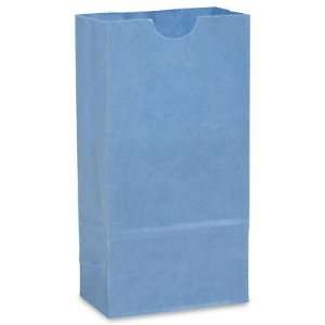  # 2 Blue Paper Lunch Bags: Home & Kitchen