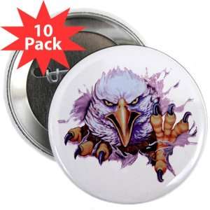  2.25 Button (10 Pack) Bald Eagle Rip Out 