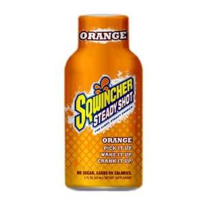 Sqwincher Steady Shot Energy Drink, Orange, 12   2 oz Bottles #200500