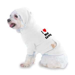 I Love/Heart Wood Carving Hooded T Shirt for Dog or Cat X 