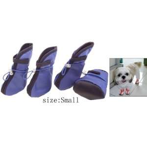   Winter Protective Pet Blue Boots Booties Dog Shoes Small
