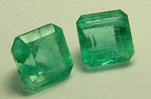 54cts Charming Pair of Loose Colombian Emeralds~ Emerald Cut  