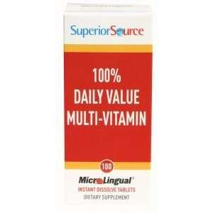 Superior Source   One Daily Value Multi Vitamin Instant Dissolve   100 