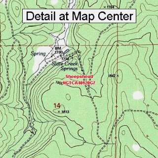  USGS Topographic Quadrangle Map   Sheepshead, California 