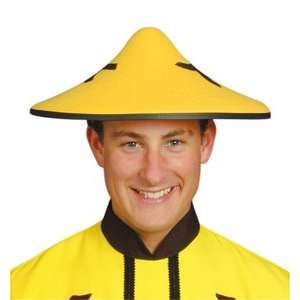  Ukps Chinese Cooli Hat Yellow Felt: Toys & Games