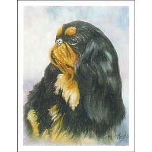  Black English Toy Spaniel Notecards Health & Personal 