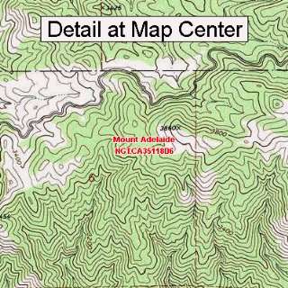  USGS Topographic Quadrangle Map   Mount Adelaide 