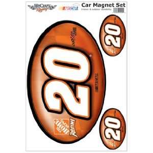 Nascar Tony Stewart #20 Car Magnet Set:  Sports & Outdoors