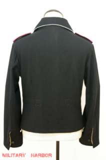 WWII German Elite officer panzer black wool wrap/jacket 38R  