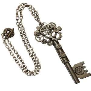 Lets Party By Elope Steampunk Large Key Antique Necklace Adult / Brown 