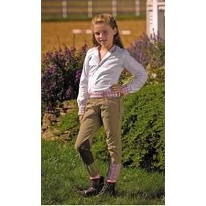  Equine Couture Childrens F3 Side Zip Breeches: Sports 