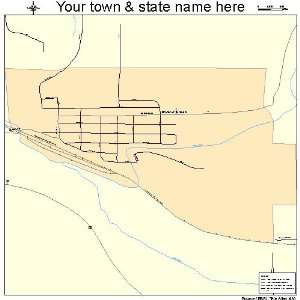  Street & Road Map of Wilson Creek, Washington WA   Printed 