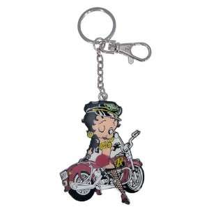  Licensed Sexy Biker Betty Boop Keychain Keyring