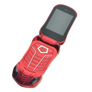   Sim Quad Bands FM/Bluetooth Car Style Cell Phone F918 Yellow  