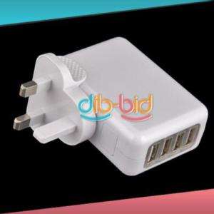 Ports USB Wall Home AC Charger Adapter for iPhone UK  