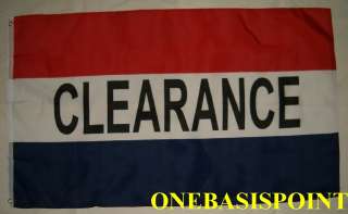 x5 CLEARANCE MESSAGE FLAG OUTDOOR BANNER HUGE 3X5  